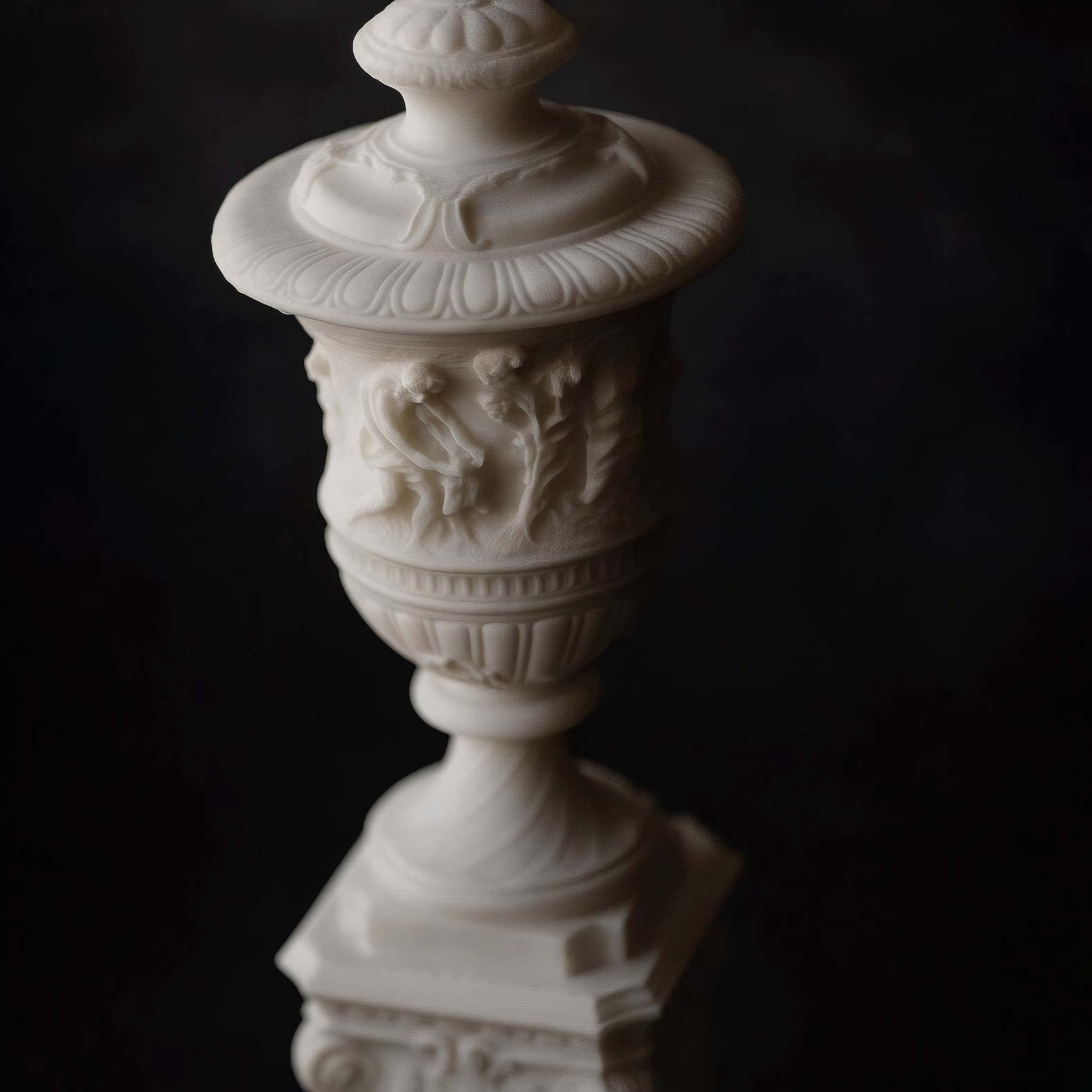 Decorative Urn on Pedestal