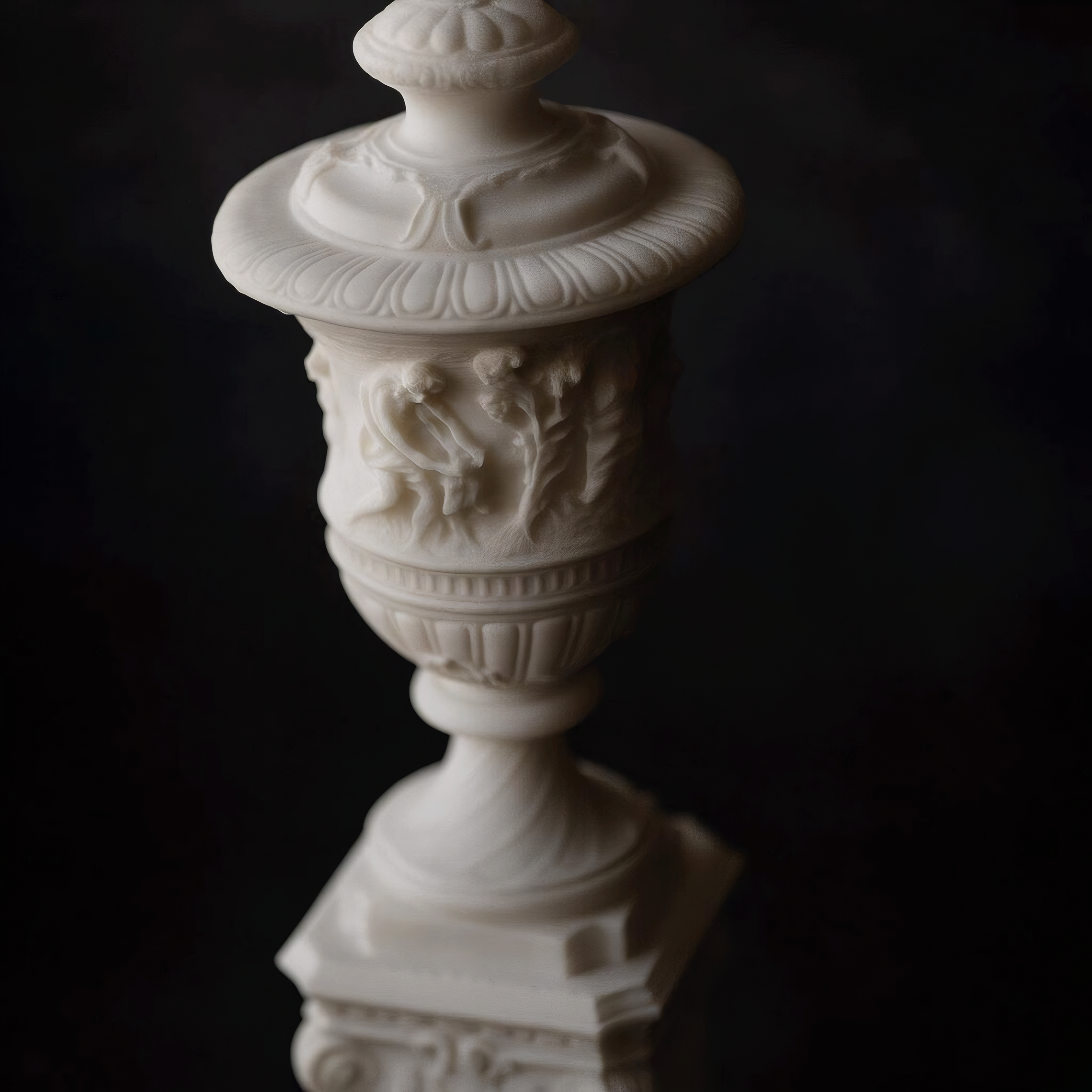 Decorative Urn on Pedestal