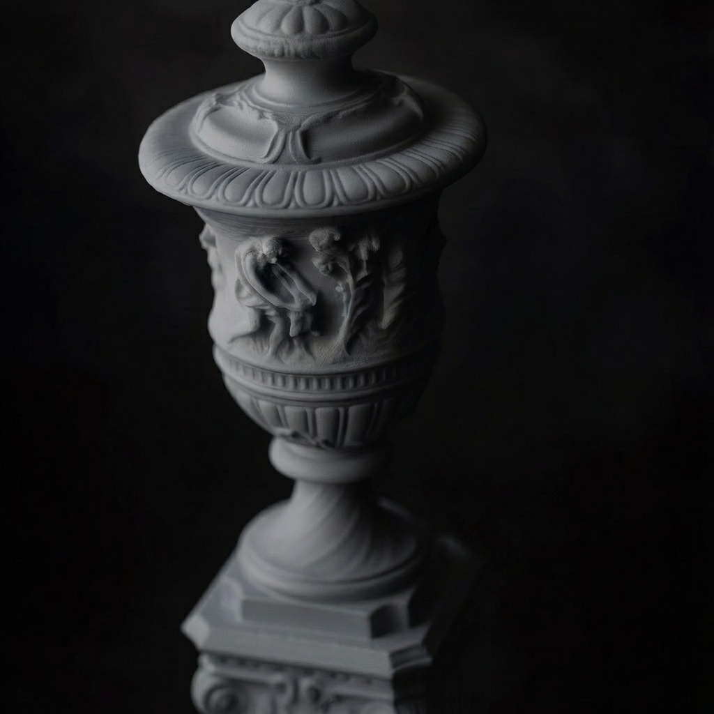 Decorative Urn on Pedestal